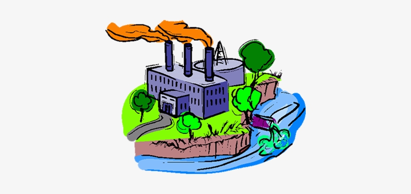 Earth-pollution - Factories Clipart, transparent png #1082275