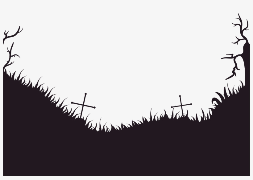 Graveyard - Halloween Graveyard Png, transparent png #1082525