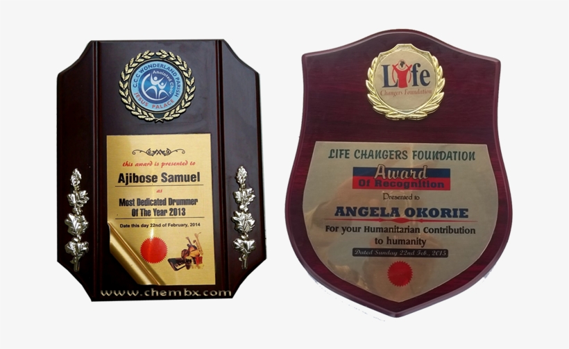 Wooden Plagues Expert In Designing Award Plaques In - Award Plaques In Nigeria, transparent png #1082552