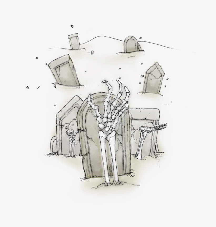 Graveyard Concept Art - Drawing, transparent png #1082686