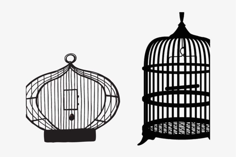 Birdcage Clipart Black And White - Bird Cage Transparent Background, transparent png #1082793