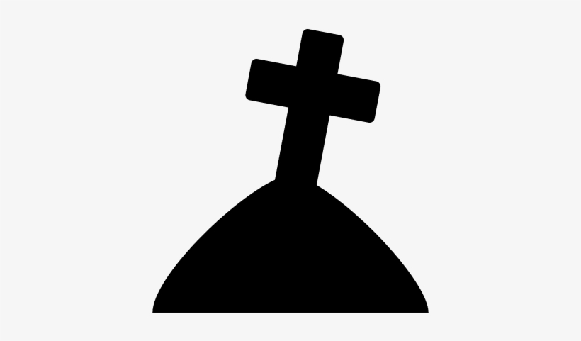 Halloween Graveyard Vector - Grave Png Black, transparent png #1083101