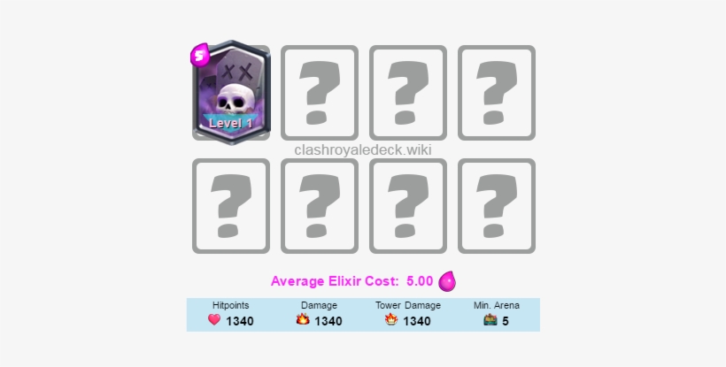Best Clash Royale Decks With Graveyard - Clash Royale, transparent png #1083260