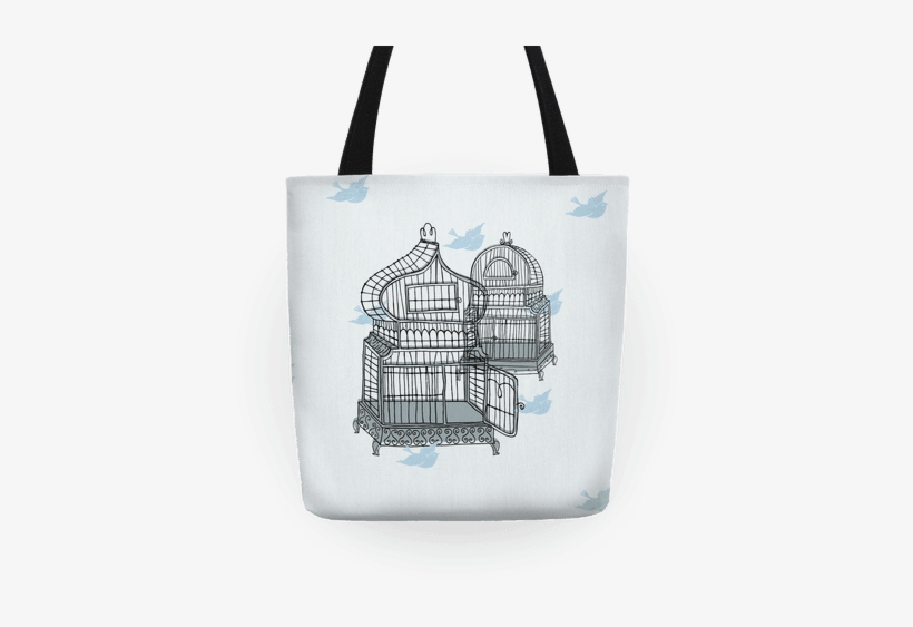 Open Birdcage Tote - Library, transparent png #1083427