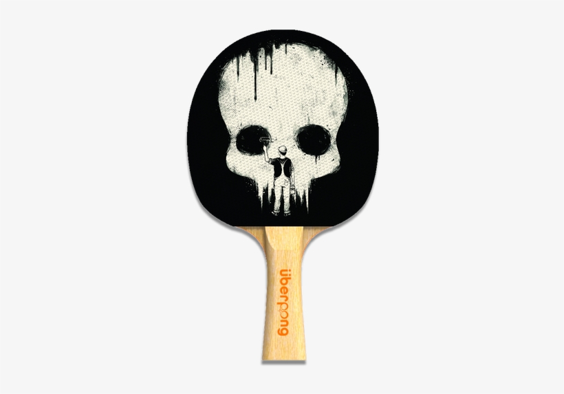 "paint It Black" Ping Pong Paddle By Uberpong - Table Tennis Bat Designs, transparent png #1083713