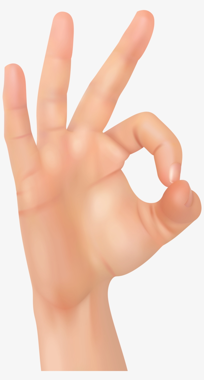 Okay Hand Png Clip Art Image - Okay Hand Png, transparent png #1083814