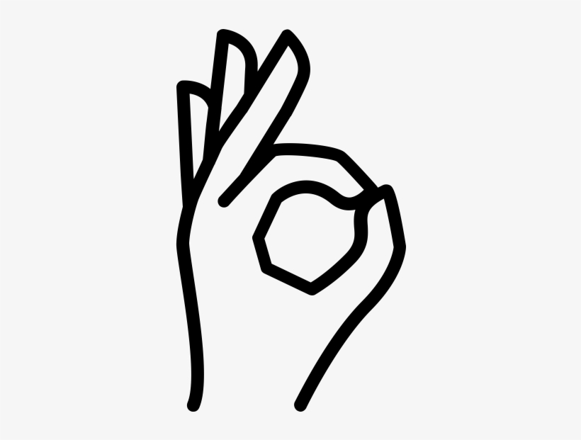 Okay Hand Sign Icon, transparent png #1083891