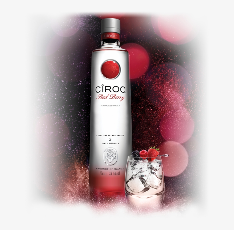 Ciroc Red Berry Flavoured Vodka, transparent png #1084084