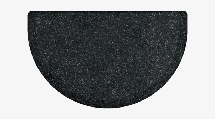 Granite Collection Semi-circle - Petzone Litter Trap Mat Black, transparent png #1084107