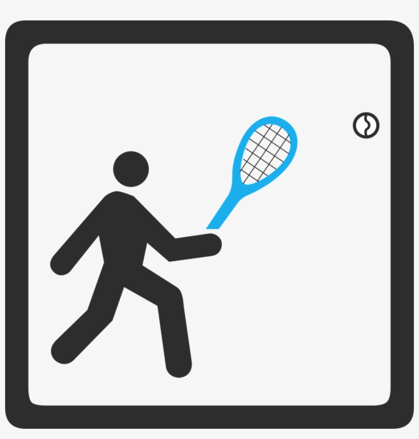 Sign, Symbol, Sport, Ball, Tennis, Racket, Sports - Logo Terrain De Tennis, transparent png #1084540