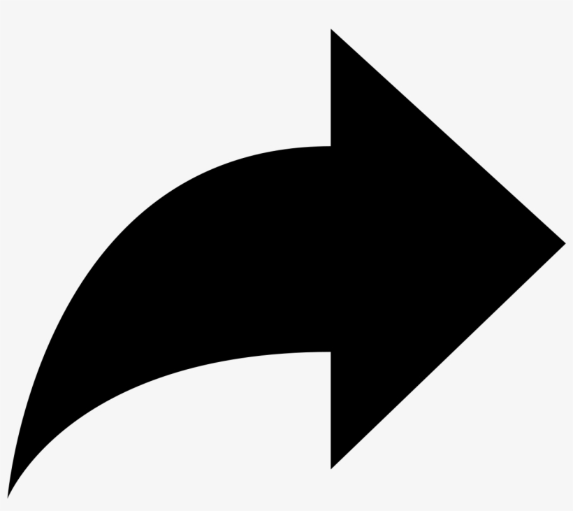 Forward Arrow Icon - Share Arrow Png, transparent png #1084658