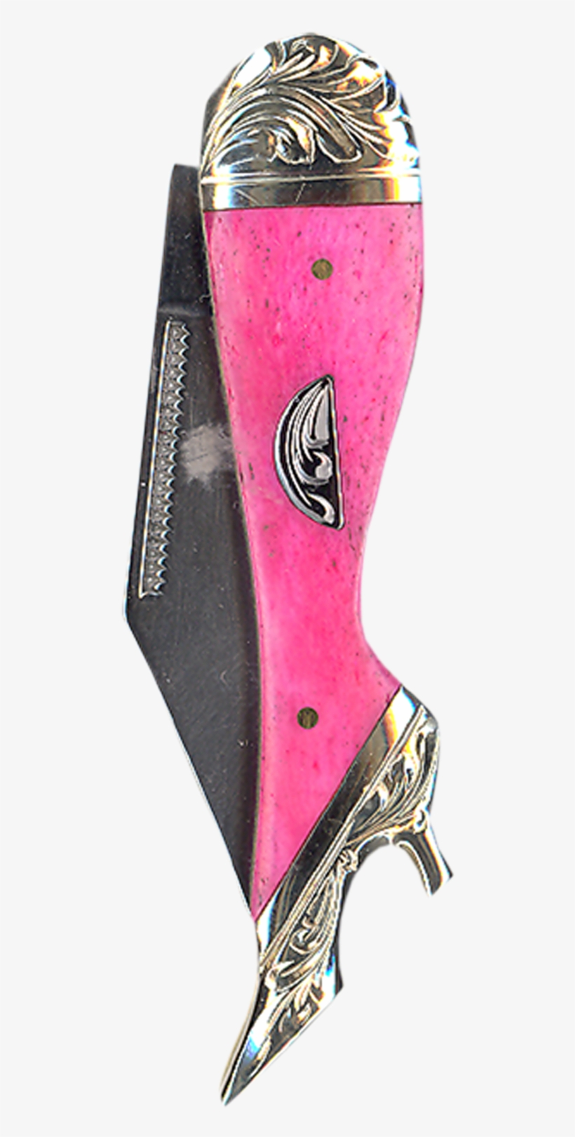 Ladies Leg Pocket Knife - Vogt Silversmiths Men's Resin Hot Pink Western Knife, transparent png #1085105