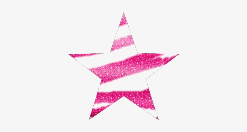 Glitter Star Png - Pink Star Glitter Png, transparent png #1085185