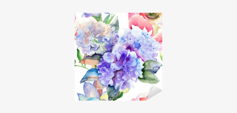 Watercolor Hydrangea, transparent png #1085482