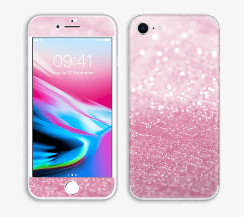 Pink Glitter Apple Iphone 8 256gb Silver Free Transparent PNG