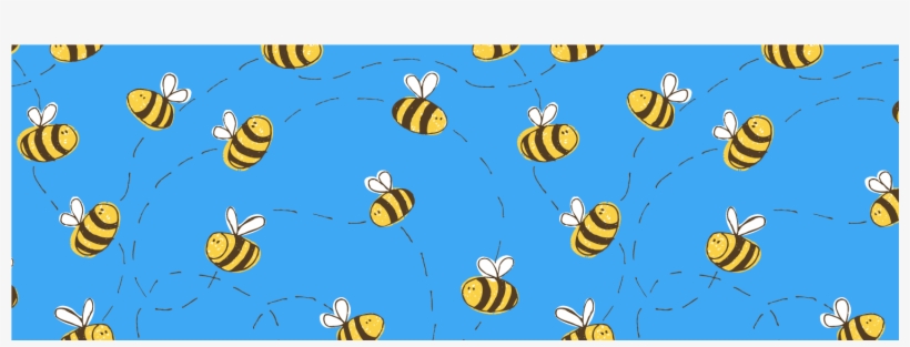 Bee Pattern Background - Bee, transparent png #1086073