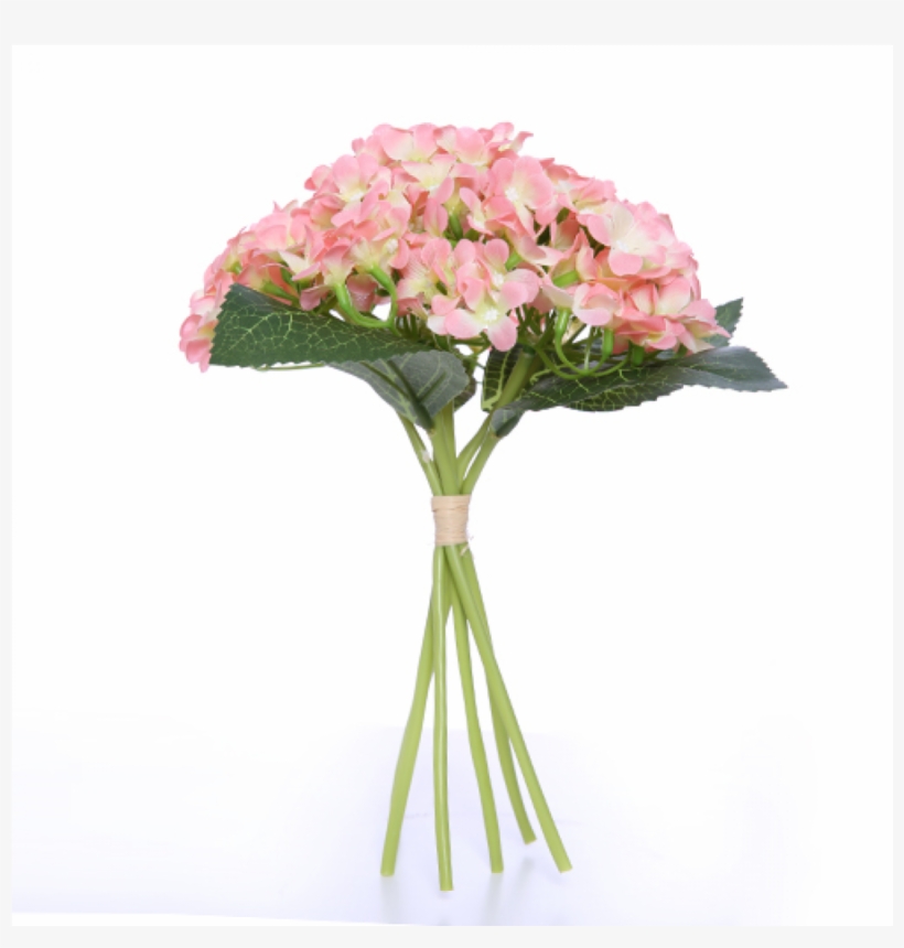 Peach Hydrangea Bundle Posy - Hydrangea, transparent png #1086099