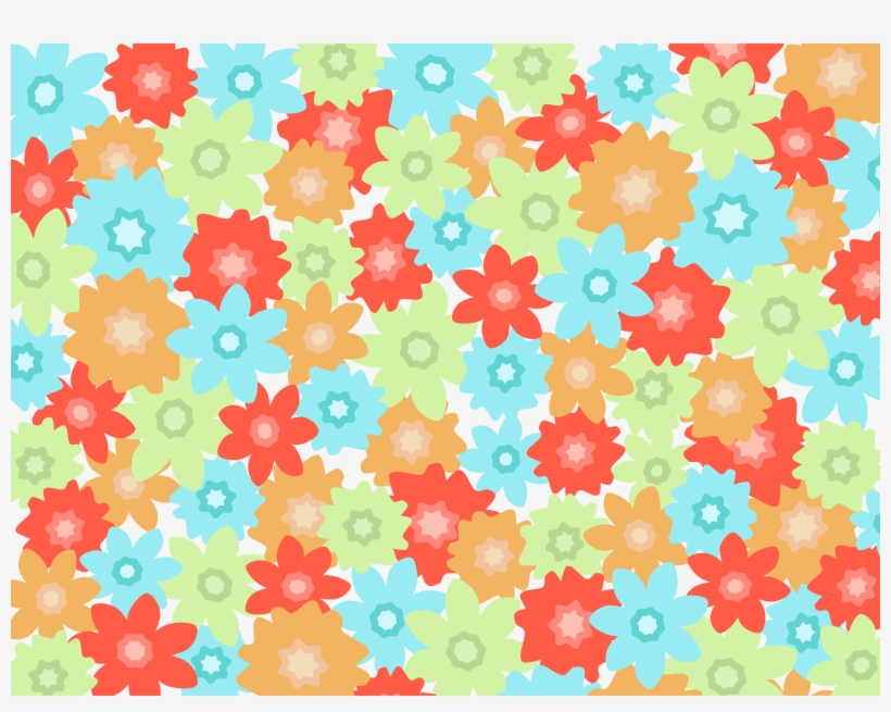 Flowers Pattern, - Vector Graphics, transparent png #1086176