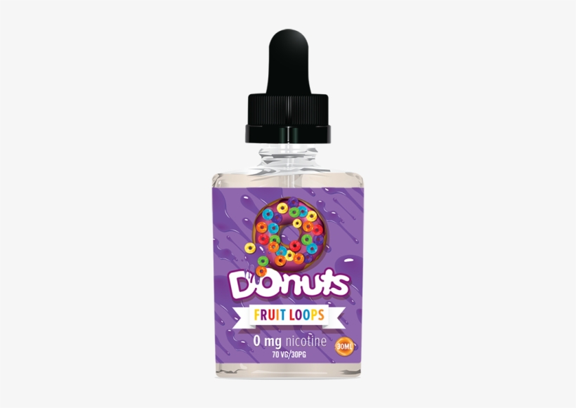 Donuts Fruit Loops E-juice (0mg/30ml) - Fruit Loops Vape Juice, transparent png #1086335