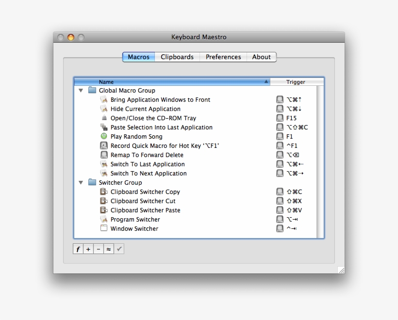 Macros Window Pane - Keyboard Maestro Windows, transparent png #1086337