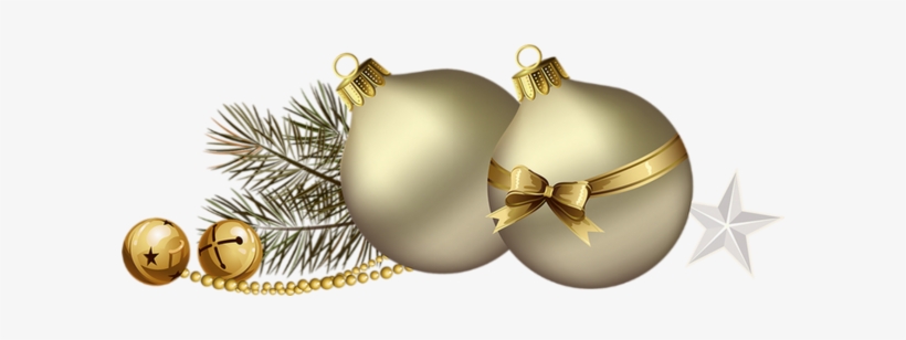 Boules De Noël Png, Tube, Or - Christmas Day, transparent png #1086339