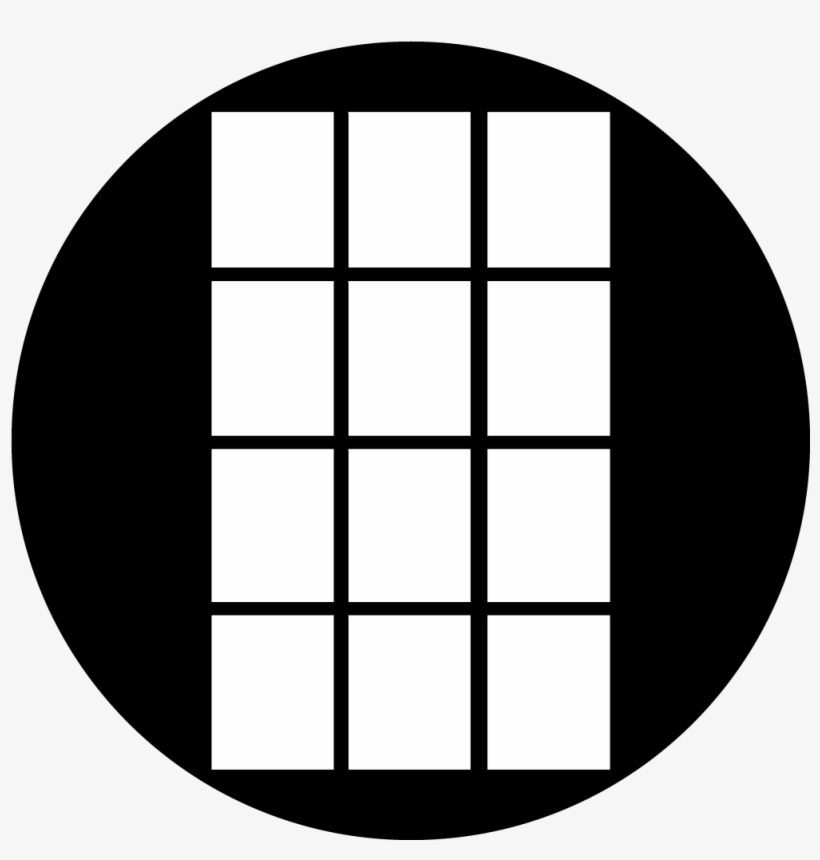 Apollo Design He-1442 Windowpane B&w Superresolution - Window Gobo, transparent png #1086397