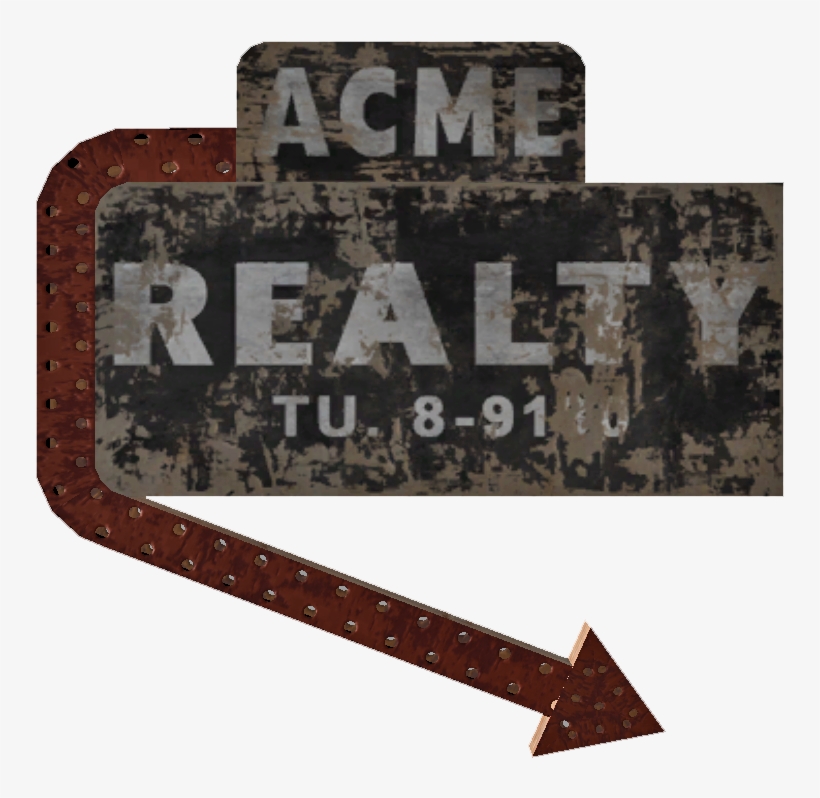 Neon Sign Acme Realty - Wiki, transparent png #1086731
