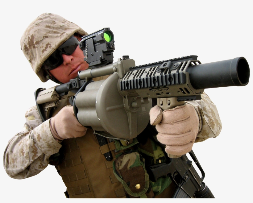Personpsb Battle - Person With Gun Png, transparent png #1086938
