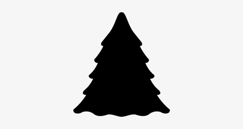 Christmas Tree Silhouette Pine Light - Free Christmas Tree Silhouette, transparent png #1087380