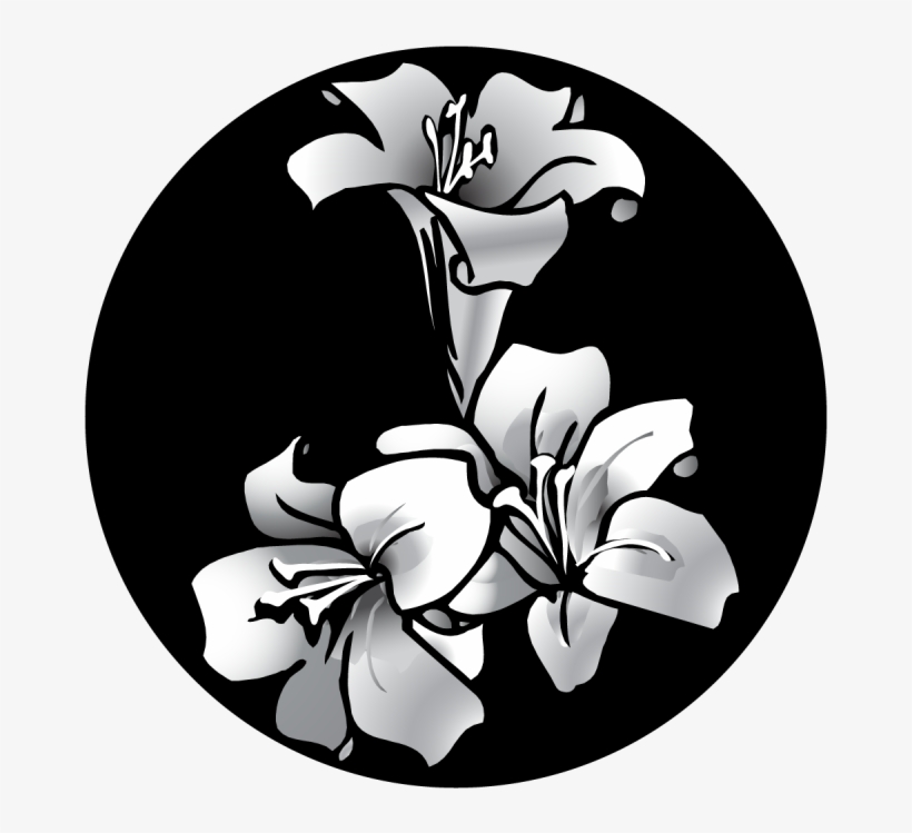 Easter Lily - Apollo Easter Lily Glass Gobo Sr-2505, transparent png #1087539