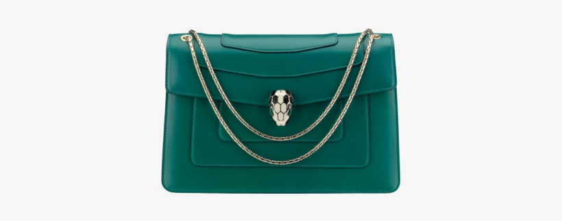 Shoulder Bag Serpenti Forever In Calf Leather In Emerald - Bulgari Serpenti Bag Green, transparent png #1087715