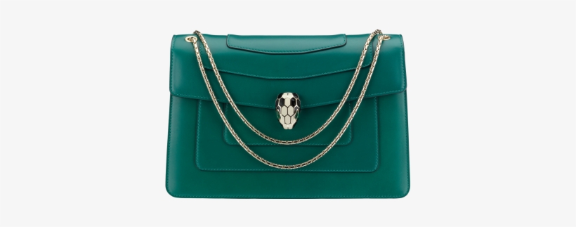 Shoulder Bag Serpenti Forever In Calf Leather In Emerald - Bulgari Serpenti Bag Green, transparent png #1087715