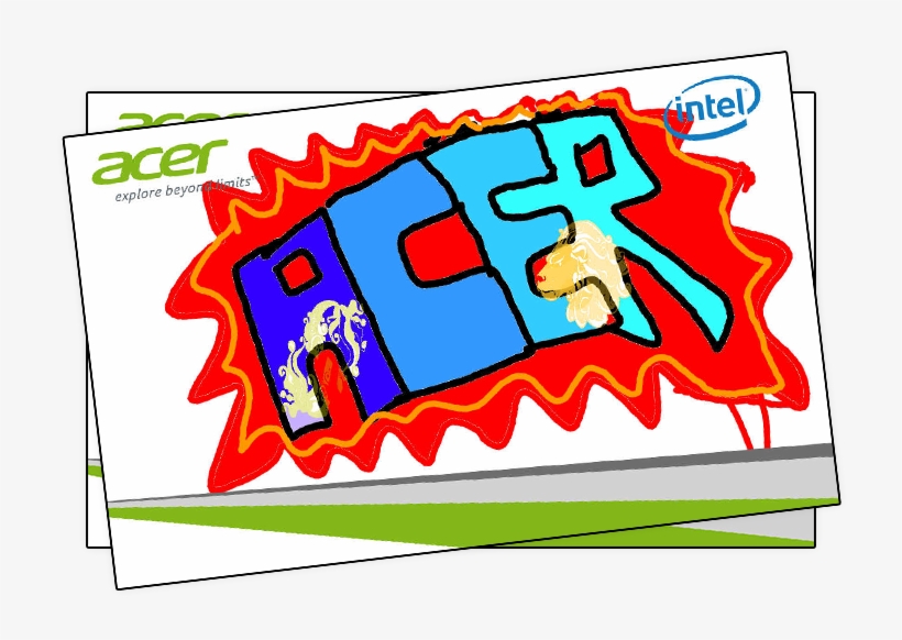 Aacer Digital Graffiti Wall Branded Print - Graffiti, transparent png #1087752
