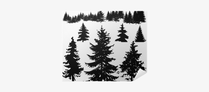Pine Tree Silhouettes, transparent png #1087788