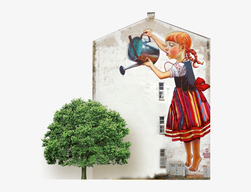 Girl Tree - Walled City By Sandu Publishing, transparent png #1087912