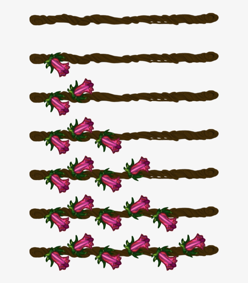 Dryad Flower Lifebars - Tan, transparent png #1088467