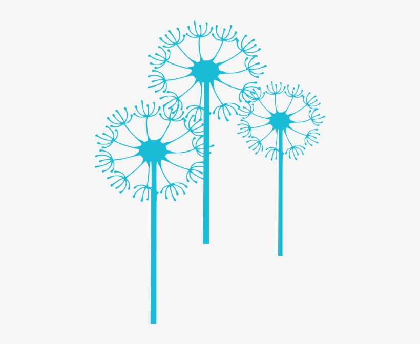 Dandelions - Colorful Dandelion Vector Png, transparent png #1088487