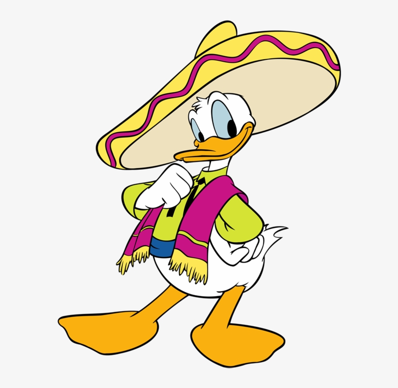 Fun Caps > 181-210 Donald Iv - Donald Duck Mexican Hat, transparent png #1088735