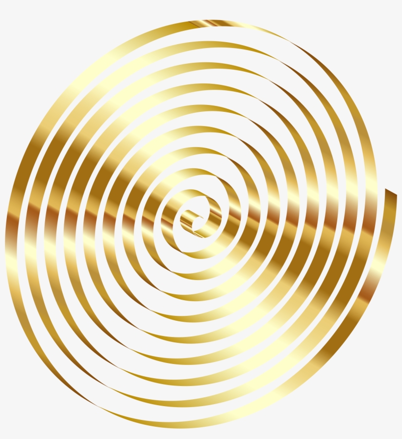 This Free Icons Png Design Of Gold 3d Spiral No Background, transparent png #1088736