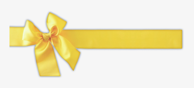 Yellow Ribbon Png - Transparent Yellow Ribbon, transparent png #1089055