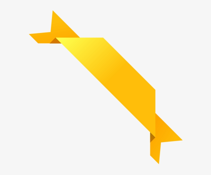 Graphic Transparent Library Paper Golden R Bbon Transprent - Yellow Vector Png, transparent png #1089096