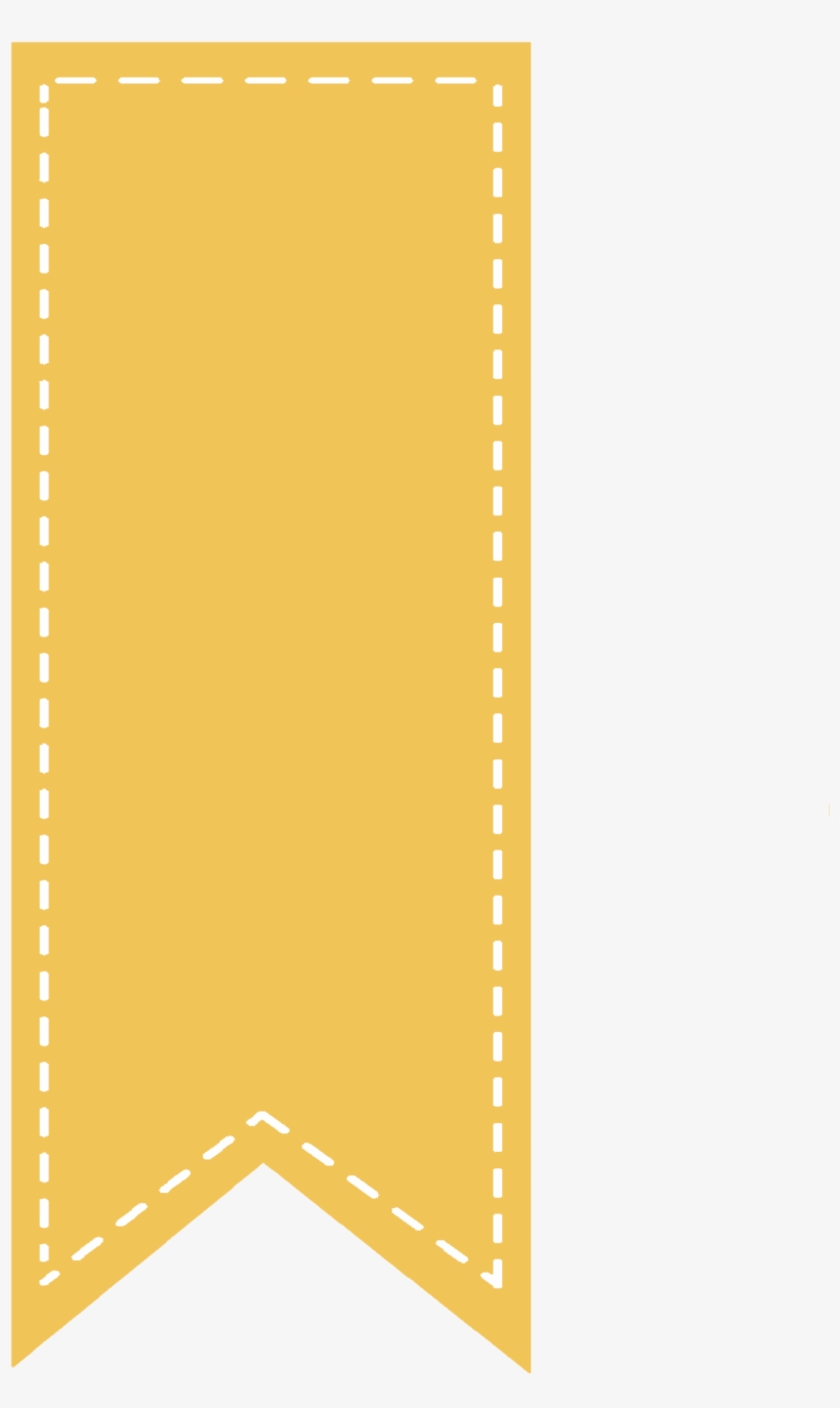 Yellow Ribbon Bookmark - Book Mark Sticker Png, transparent png #1089101