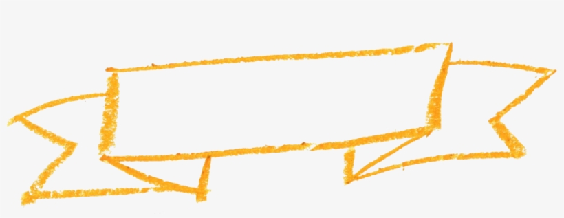 Animation - Yellow Banner Ribbon Watercolor Png, transparent png #1089129