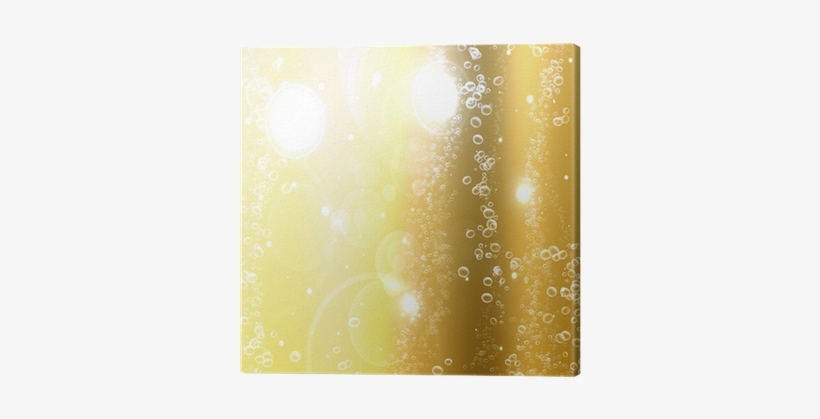 Champagne Bubbles On A Golden Or Yellow Background - Champagne Bubbles Background, transparent png #1089132