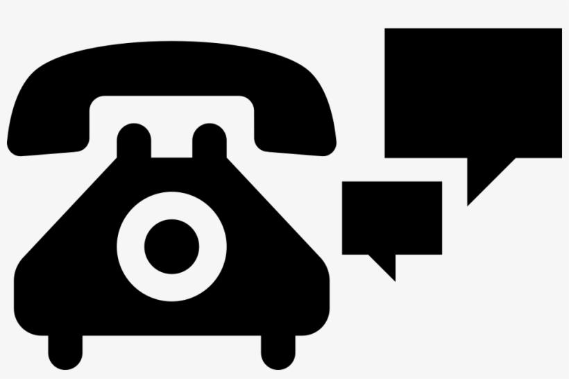 Telephone With Speech Bubbles - Telephone, transparent png #1089218
