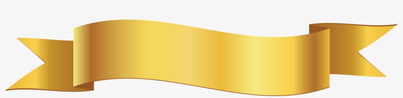 Ribbon Banner Outline Png - Yellow Banner Png Clipart, transparent png #1089306