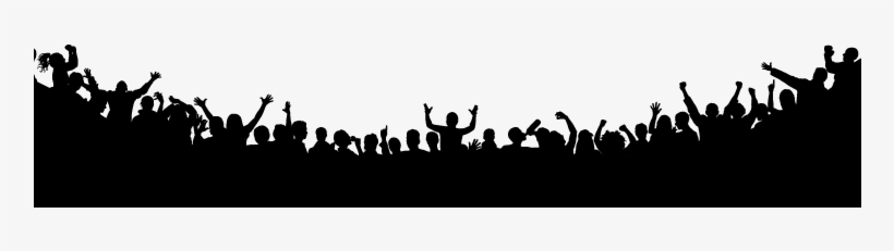 Concert Crowd Hands Png - Crowd Silhouette, transparent png #1089459