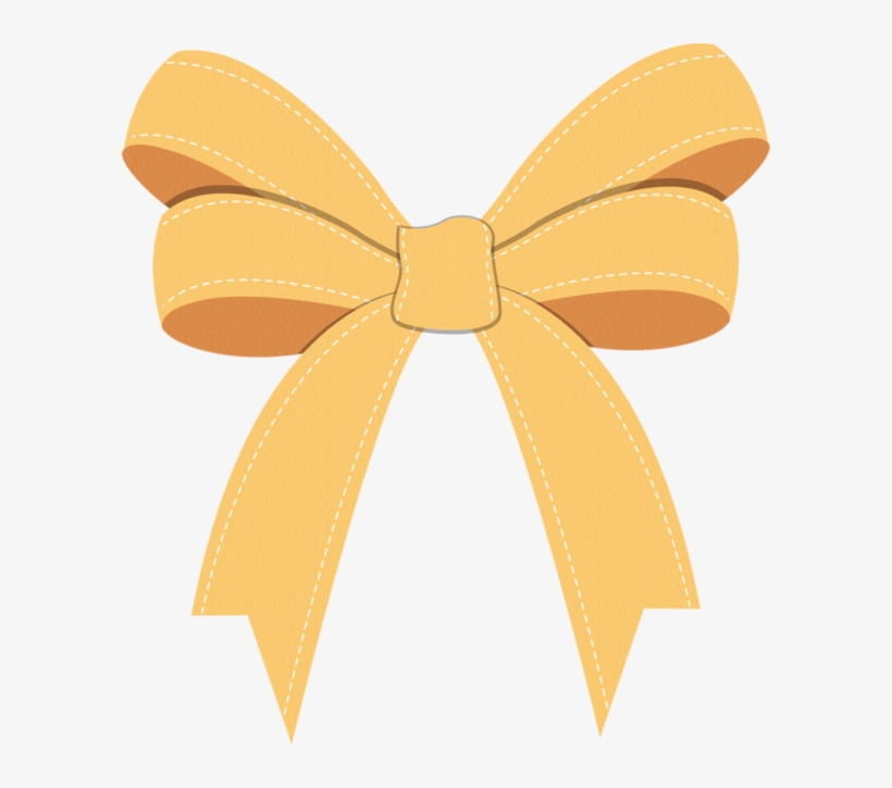 Clipart Bow Yellow Ribbon - Clip Art, transparent png #1089514