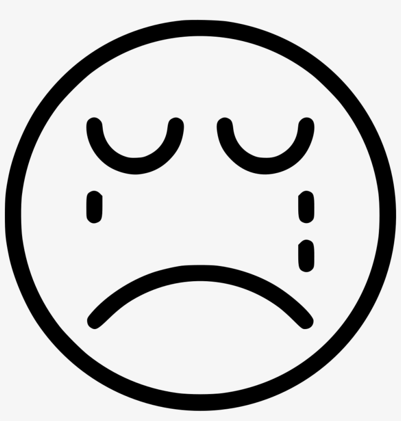 Crying Comments - Outline Image Of Crying, transparent png #1089630