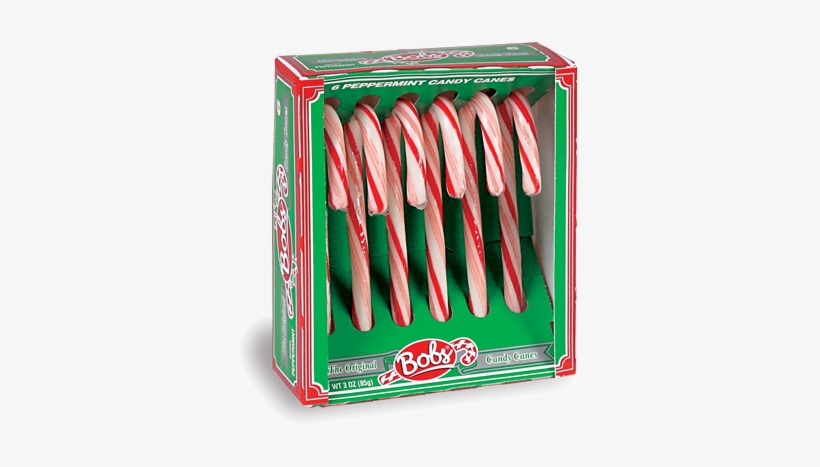 Bob's Original Red & White Candy Canes For Fresh Candy - 1900s Christmas Candy Cane, transparent png #1089685